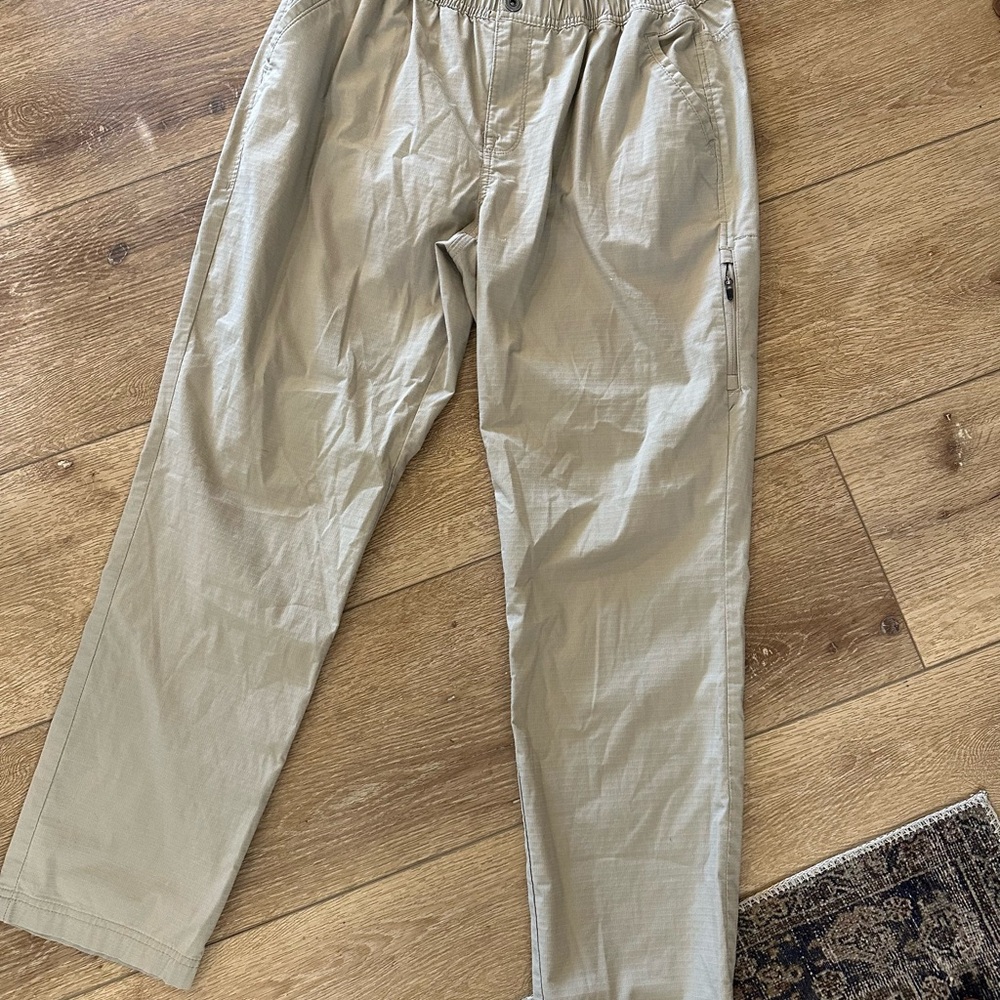 Prana Tan Straight Leg Pants
